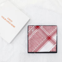 Shemagh de haute qualité du Moyen-Orient, rouge et blanc, hijabs de luxe en maille unie/camouflage, respirant, vêtements d'extérieur, musulman, arabe, Dubaï, pour hommes