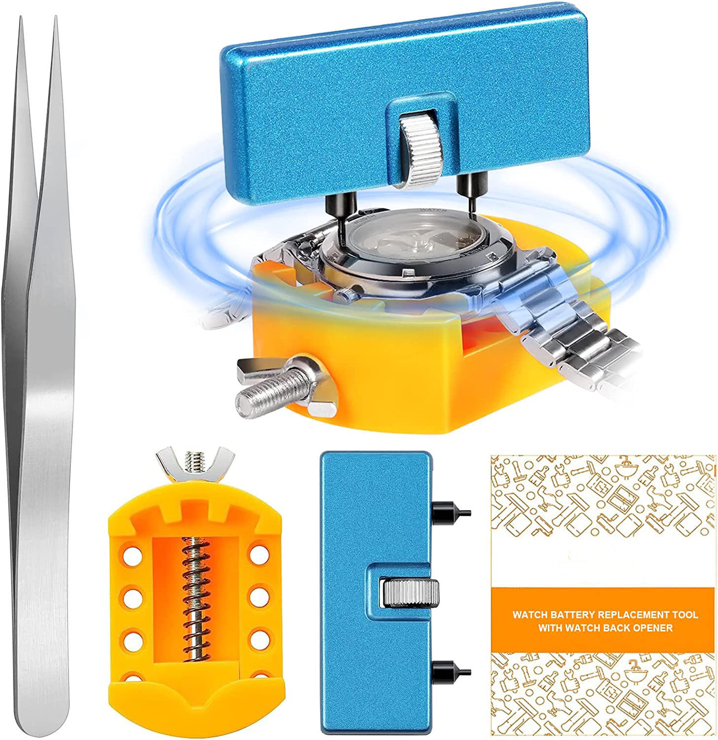 Watch Battery Replacement Kit, Watch Wrench Back Remover for