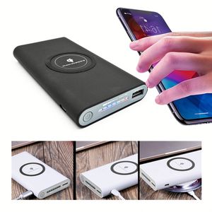 พาวเวอร์แบงค์ไร้สาย 10000mah ราคาสุดคุ้ม ชาร์จไร้สาย พกพาสะดวก แบตเตอรี่สำรองสำหรับโทรศัพท์ - Product Image 4