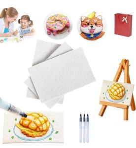 Ma Thuật <span class=keywords><strong>Puffy</strong></span> Sơn Bọt Kết Cấu Kit 3D Vẽ Magics Vải Miếng Bọt Biển Nước Bàn Chải Trống Sơn Giấy Bóp Đồ Chơi - Product Image 2