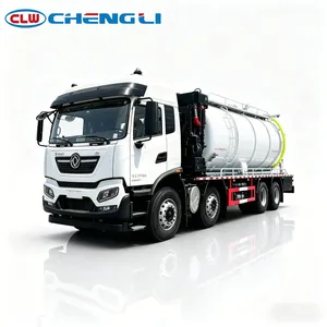 รถดูดสิ่งปฏิกูลแบบผสมผสานการฉีดน้ำแรงดันสูงและดูดสิ่งสกปรก Dongfeng Kinland 8X4 - Product Image 1