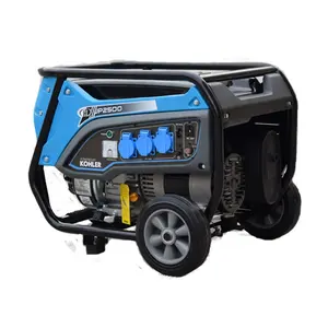 JLT Power JP7500 Electric start single phase gasoline generator 6.0kw 7.0KW with wheel assembly