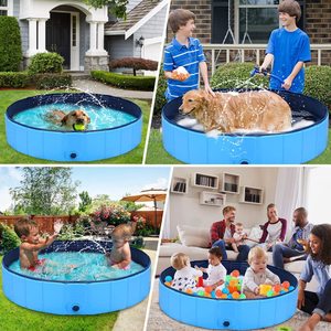 Promotion piscine pour animaux de compagnie en plastique <span class=keywords><strong>pliable</strong></span> pour le jeu et l'entretien de l'eau en plein air caractéristique de nettoyage de bain durable pour le toilettage des chiens - Product Image 3