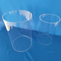 Tube en verre de quartz résistant aux hautes températures, taille personnalisable, silice fondue transparente, pliage/soudage/découpe