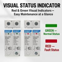 Parafoudre DC Chint NXU-IIG 40kA 85V 350V 500VDC 1P Type 2 SPD pour système solaire photovoltaïque