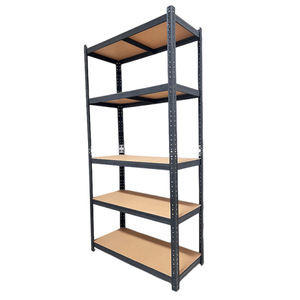 Multifunctional <b>Metal</b> Shelving <b>Unit</b> Powder Coated Steel Storage Rack For Home Office Use Standing Type Rectangle Shape - Product Image 4