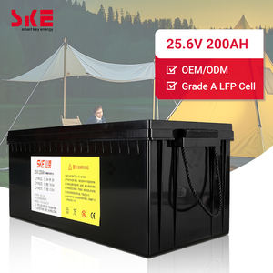 SKE 25.6V 200AH LiFePo4 배터리 팩 3 년 보증 재활용 5120WH 에너지 저장 IP30 방수 3000 사이클 ABS 쉘 - Product Image 1