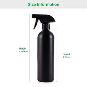 Bouteille pulvérisateur de désinfectant pour les mains et nettoyant d'ambiance en HDPE noir foncé, sérigraphiée, durable, écologique, 500 ml, pour sublimation, certifiée CE - Product Image 2