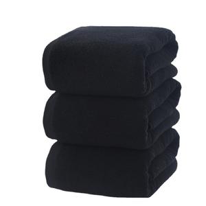 Serviette <span class=keywords><strong>de</strong></span> <span class=keywords><strong>bain</strong></span> en coton pur noir <span class=keywords><strong>70x140</strong></span> cm, séchage rapide, écologique, épaisse, absorbante, pour hôtel, spa, fitness, vente en gros - Product Image 5