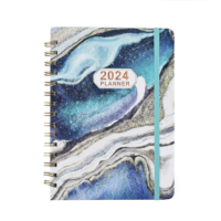 Carnet à spirales de haute qualité avec couverture rigide, estampage à chaud doré, logo personnalisé, format A4, vente en gros, journal pour étudiants
