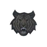 Pegatinas de equipo de moral de tigre bordado de alta calidad, insignias de gancho y bucle, parches de distinción de compañeros de equipo