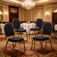 Chaises de banquet empilables en métal durables pour événements, mariages, hôtels, bars, églises, hôpitaux, maisons - Vente en gros