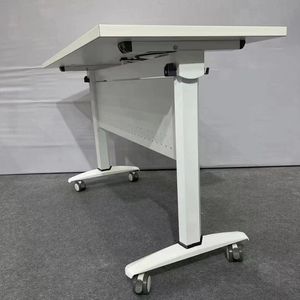 Table de formation mobile pliable facile à installer avec roulettes, table de bureau robuste à plateau rabattable pour l'école et la salle de conférence - Product Image 3