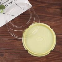 Usine vente chaude transparent jetable personnalisé en plastique transparent boîte ronde alimentaire emballage de détail gâteau