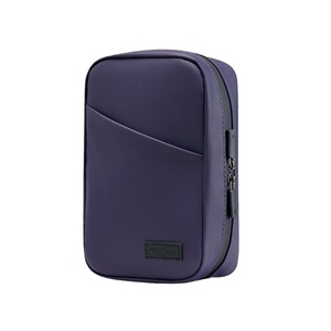SENYU PU 豪华防水拉链大号旅行收纳袋，适用于充电器、商务办公存储 - Product Image 3