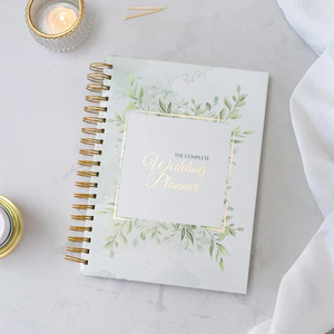 Cá nhân Wedding Planner Book của tôi Wedding Planner tổ chức đám cưới với lá vàng Bìa - Product Image 1