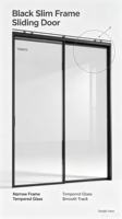 Porte d'entrée en alliage d'aluminium de style européen YDNCN, double vitrage, verre trempé, étanche, pour villa, appartement, garantie 5 ans
