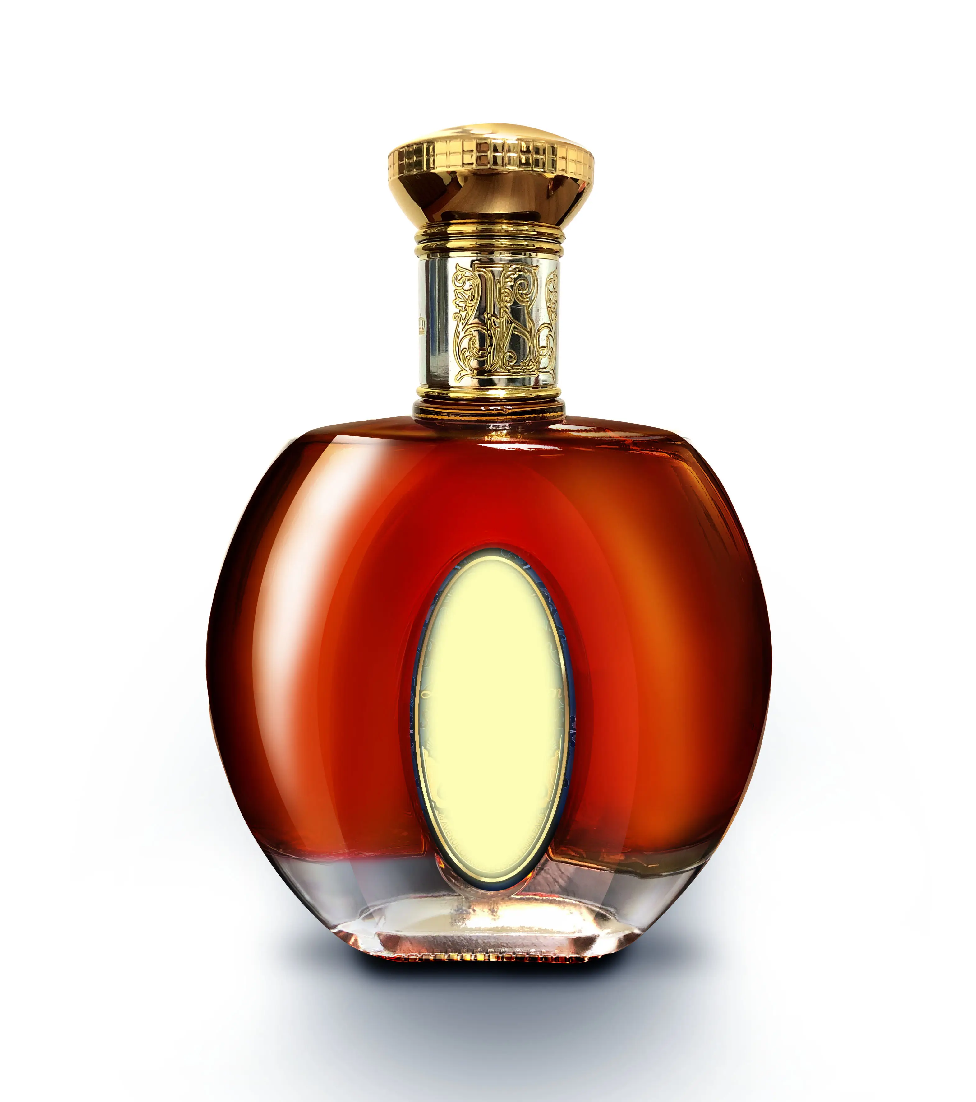 wholesale fancy luxury empty shaped glass bottle for xo wine 700ml