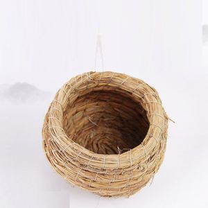 Nido de Paja para Pájaros, Nido de Hierba Tejida, Nido para Periquitos, Nido de Coco, Suministros para Nidos de Pájaros, Nido Pequeño para Pájaros, Caja de Cría para Loros - Product Image 5
