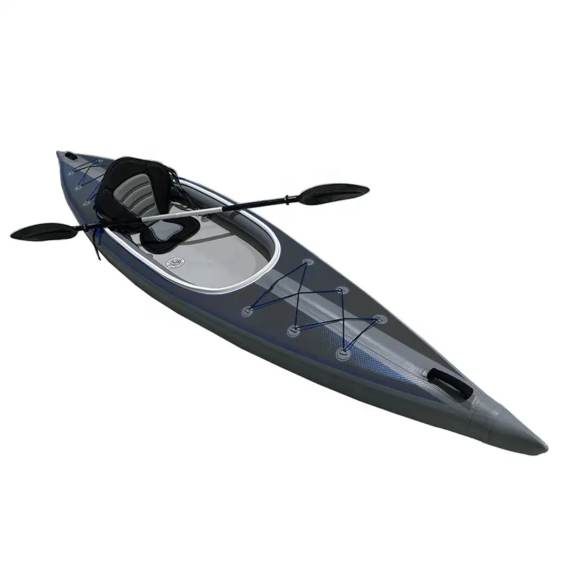 Weihai Nhà Sản Xuất Tùy Chỉnh Ngồi Trên Đầu 1 Người 2 Người Dropstitch Inflatable Tandem Biển Kayak Canoe