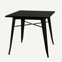 Bestseller Antique Vintage Square Industrial Cafe Tisch und Stuhl Set Moderner Couch tisch Metall Kleiner Esstisch