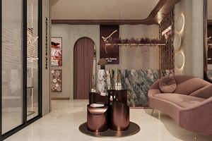 Beauty Salon Interior Design Service Custom Nail Polish Display Rack and Hair Spa Shopfitting - Product Image 2
