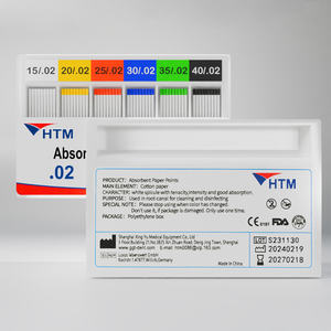 Consommables d'équipement dentaire HTM Matériaux de dentiste Produits dentaires OEM Points de papier absorbants pour le traitement de la pulpite 20/02 - Product Image 5