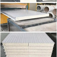 Panneau mural et de toiture sandwich en mousse de polyuréthane isolante PU PIR de 50 mm, 75 mm, 100 mm pour chambre froide