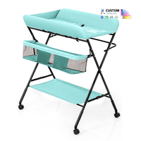 Table à langer portable pliable personnalisable, table de soin pour bébé, lit de bain multifonctionnel pliable, table tactile pour bébé