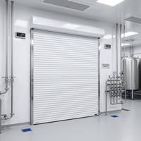 Porte à enroulement isolée en gros pour la construction commerciale, porte roulante en acier coloré de haute qualité