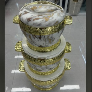 Trang chủ Đảng 2.2L + 4.4L + 6.5L thực phẩm lưu trữ & container với nắp đậy ABS + thép không gỉ thực phẩm ấm hơn mát thịt hầm cookwares - Product Image 1