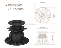 Accessoires pour sols de terrasse Support pour carrelage en plastique Socles de terrain XF-T204D 75-155mm