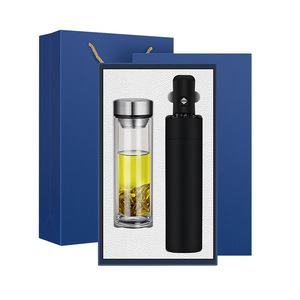 High Quality Temperature Display Glass Bottle Exquisite <strong>Umbrella</strong> <strong>Gift</strong> <strong>Set</strong> Business Corporate - Product Image 3