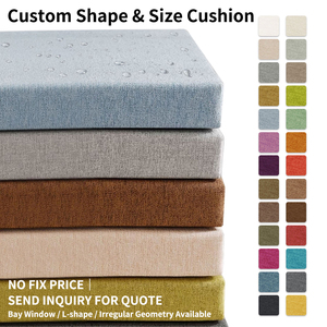 Coussin sur mesure pour <span class=keywords><strong>baie</strong></span> <span class=keywords><strong>vitrée</strong></span> en mousse haute densité, coussin de siège OEM irrégulier pour banc, demande de <span class=keywords><strong>devis</strong></span> - Product Image 1
