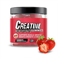 Bonbons gélifiés à la créatine monohydrate BCAA pour la croissance musculaire, haute puissance, 8 saveurs : pomme, fraise, pastèque, pré-entraînement, sport, adulte