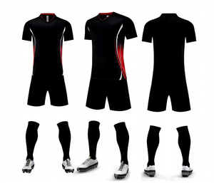 Camiseta de fútbol <span class=keywords><strong>retro</strong></span> personalizada de calidad superior Conjunto barato de seis agujas estirable de cuatro agujas - Product Image 4