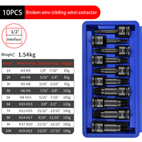 OEM ODM 10pc 1/2 Inch Dr Metric InHex Bit Socket Set Impact Socket avec Allen Air Nut Key Bit Hand-Power Source