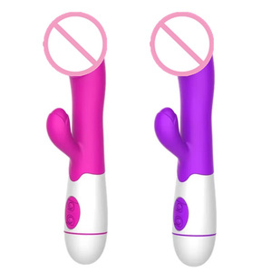 Vibratore di coniglio ricaricabile G-spot stimolatore clitorideo Dildo vibratore per le donne di masturbazione femminile vibratore giocattoli sessuali per le donne - Product Image 5