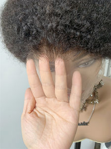 DX176 pleine dentelle afro crépus curl cheveux péruviens tête de <span class=keywords><strong>mannequin</strong></span> idéal perruque regard modèle tresse cheveux bouclés pour boho tresses perruques courtes - Product Image 5