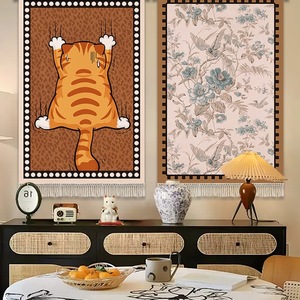 <span class=keywords><strong>Tapisserie</strong></span> murale en tissu de soie à fleurs anciennes, style rétro français, pour restaurant, salon, décoration d'intérieur - Product Image 4