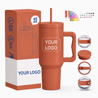 Mug Gobelet d'Aventure Isotherme en Acier Inoxydable 40 oz pour Sublimation, avec Poignée, Sans BPA, à Large Ouverture, Bouteille de Voyage pour Café et Eau Froide