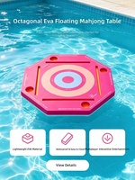 Table de Mahjong Flottante Personnalisée JW-622 en EVA, Table Pliante pour Divertissement Aquatique, Table en Mousse EVA pour Fêtes au Bord de la Piscine