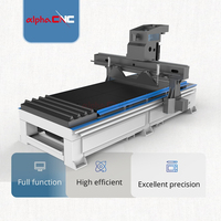 Routeur CNC automatique 3 axes avec commande Syntec pour la sculpture sur bois, broche ATC, table à vide, moteur et roulement pour le nesting de meubles en MDF