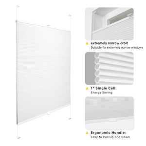 Persianas Celulares Plegables Inalámbricas SAMADHI, Persianas de Panal que Filtran la Luz, Fáciles de Instalar para Puertas Francesas y Dormitorios - Product Image 4