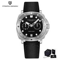 Nouvelle montre automatique mécanique PAGANI DESIGN 1767, montre de mode pour homme, bracelet en cuir, saphir, Relojes Hombre