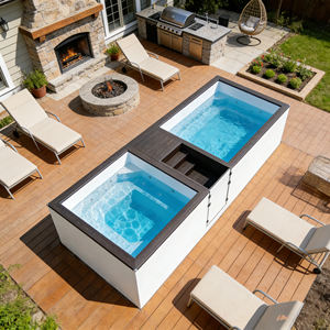 Piscine hors sol en fibre de verre de qualité supérieure, multifonctionnelle, avec pompe intelligente pour spa, au meilleur prix - Product Image 5
