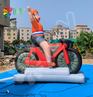 BOYAN Yard de qualité commerciale Poupée gonflable Abraham cadeau avec moto