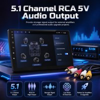 Unidad Principal Universal Android 13 para Auto, Radio de 9 Pulgadas, 4+64G con Sonido DSP, Cámara 360 y Salida de Video HDMI