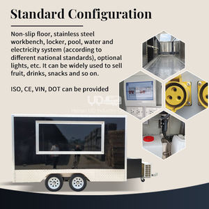 Camion de restauration mobile UrDream, <span class=keywords><strong>voiture</strong></span> de restauration, remorque alimentaire pour les vendeurs européens, chariot de restauration de hot-dogs - Product Image 5