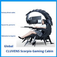 Chaise de jeu moderne extensible à gravité zéro avec fonction d'inclinaison pour les moniteurs et les simulateurs de course Autofull